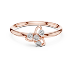 Gold Ring 1 (375), Rose Gold, view 4