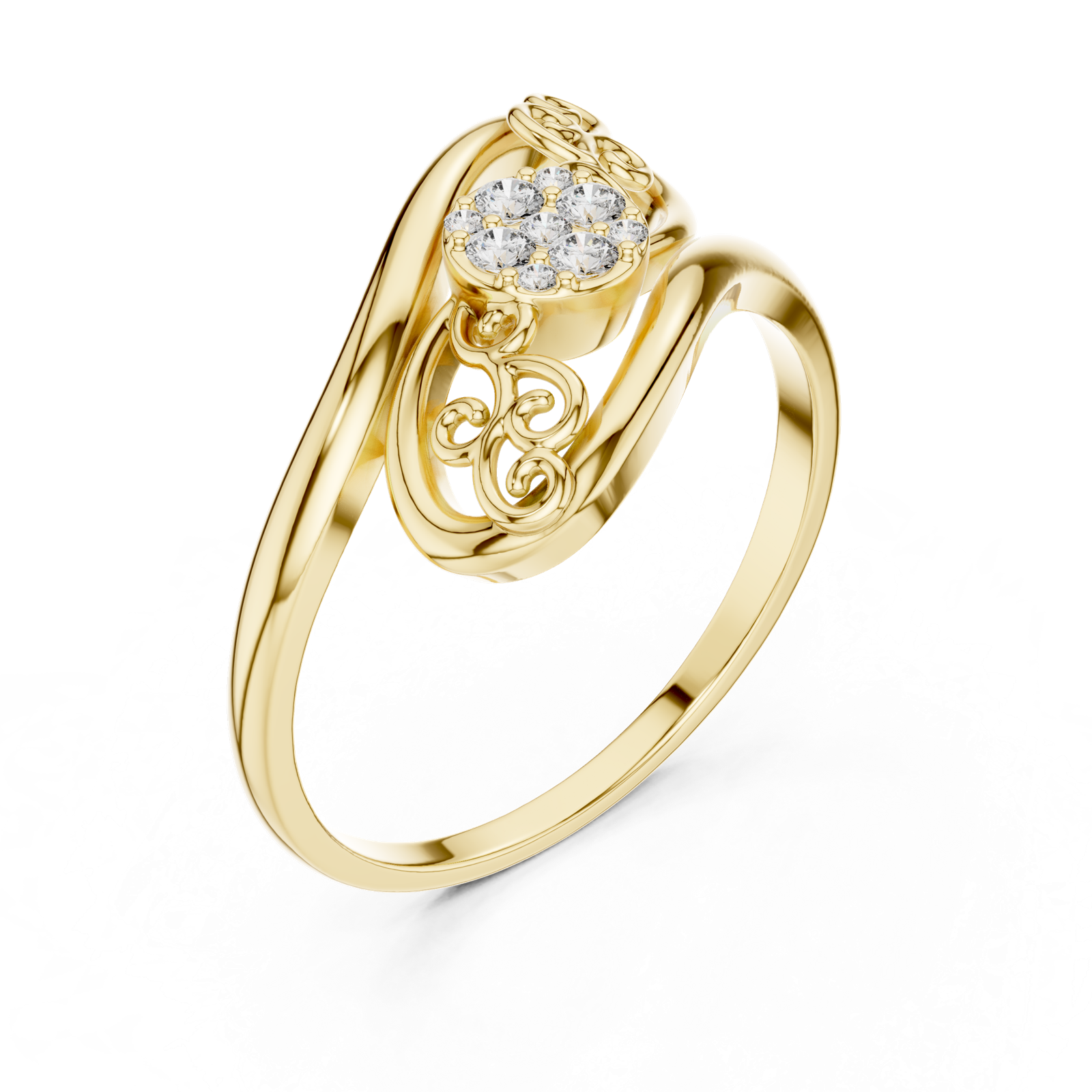 Gold Ring 1 (253), Yellow Gold, view 2