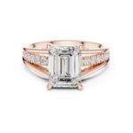 Gold Ring DDLR-253, Rose Gold, view 4