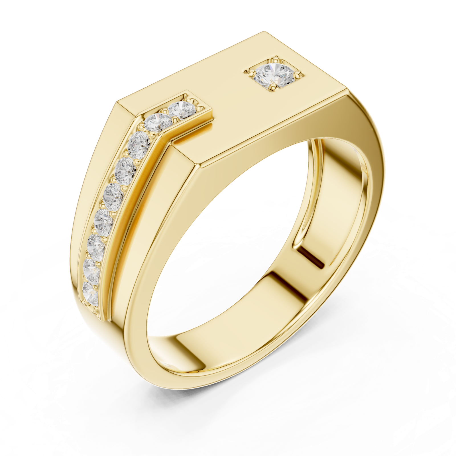 Gold Ring SBMR(4), Yellow Gold, view 2