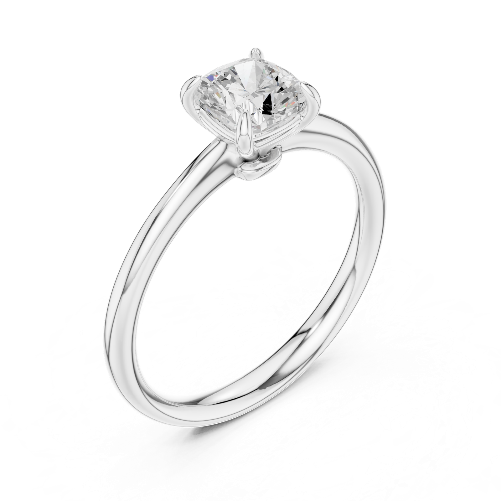 Gold Ring DDLR-799, White Gold, view 2