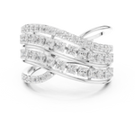 Gold Ring DDLR-820, White Gold, view 4