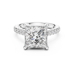 Gold Ring DDLR-250, White Gold, view 4