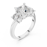 Gold Ring DDLR-900, White Gold, view 2