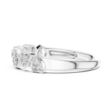 Gold Ring 12-10058@L, White Gold, view 3