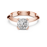 Gold Jewelry L36-8, Cushion center stone, Rose Gold, view 4