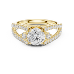 Gold Ring DDLR-682, Yellow Gold, view 4