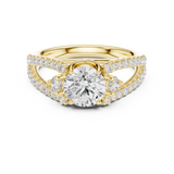 Gold Ring DDLR-682, Yellow Gold, view 4