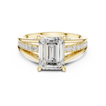 Gold Ring DDLR-253, Yellow Gold, view 4