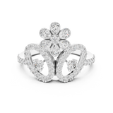 Gold Ring LR-01 (52), White Gold, view 4