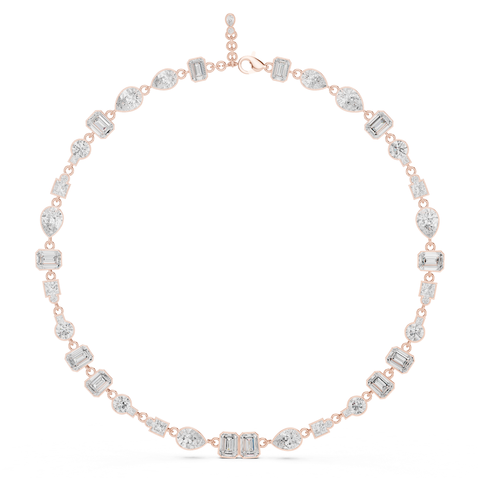 Gold Necklace SBWN (43), Rose Gold