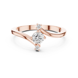Gold Ring DDLR-831, Rose Gold, view 4