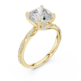 Gold Ring DDLR-962, Yellow Gold, view 2