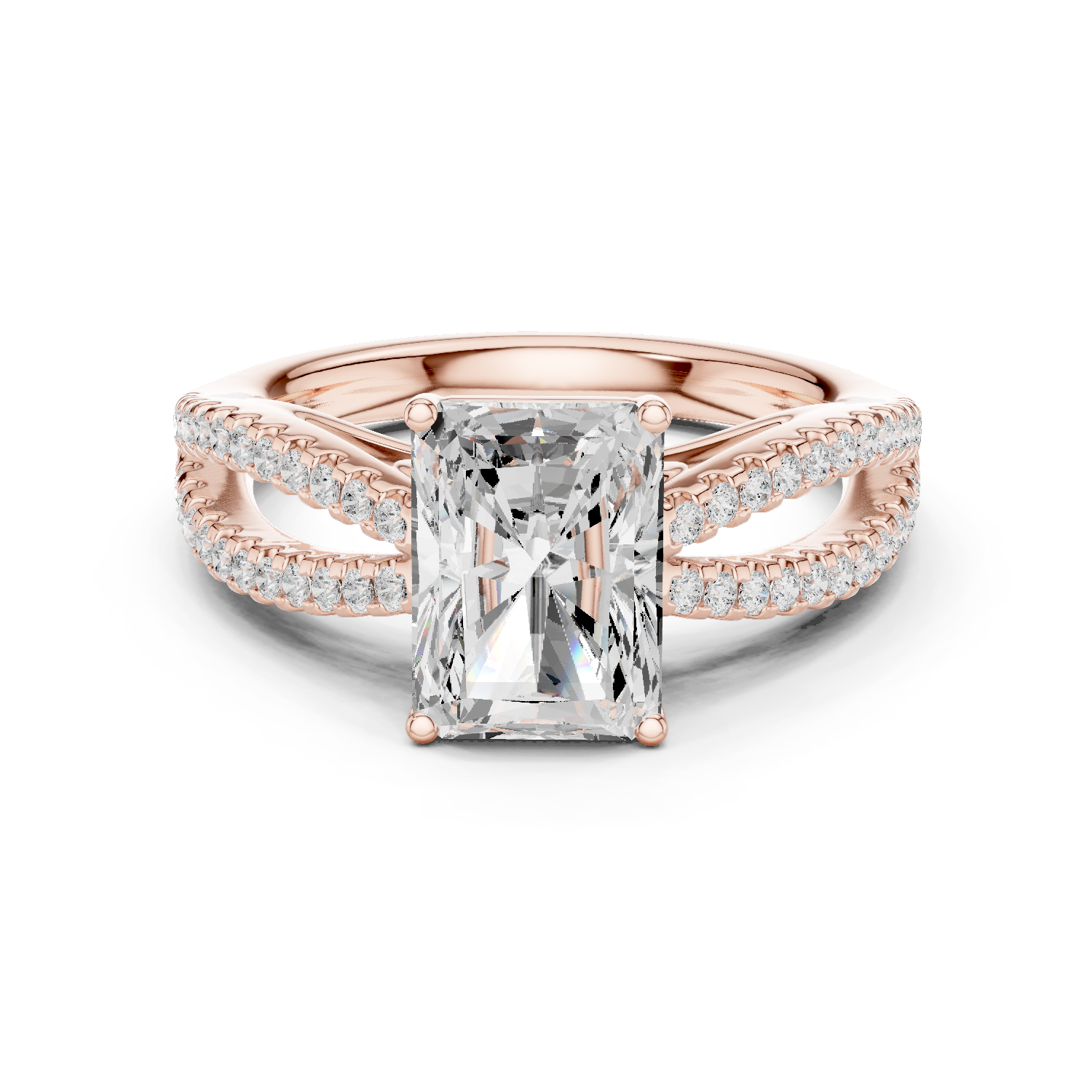 Gold Ring DDLR-733, Rose Gold
