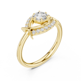 Gold Ring DDLR-595, Yellow Gold, view 2