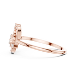 Gold Ring DR-6199, Rose Gold, view 3
