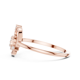 Gold Ring DR-6199, Rose Gold, view 3