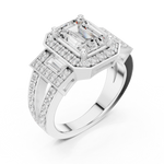 Gold Ring DDLR-266, White Gold, view 2