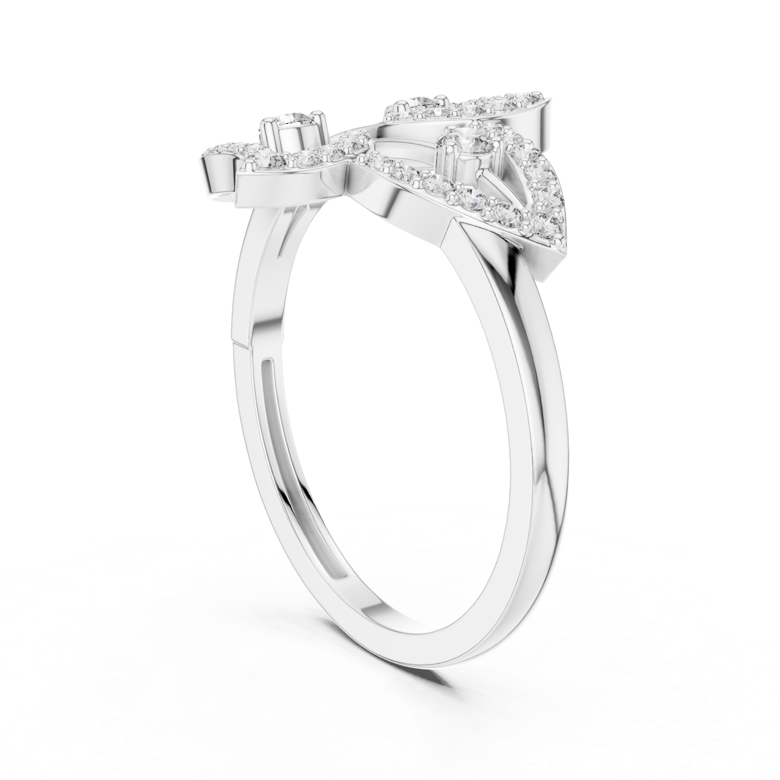 Gold Pendant 9-10070L, White Gold, view 1