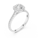 Gold Ring LR-0245, White Gold, view 2