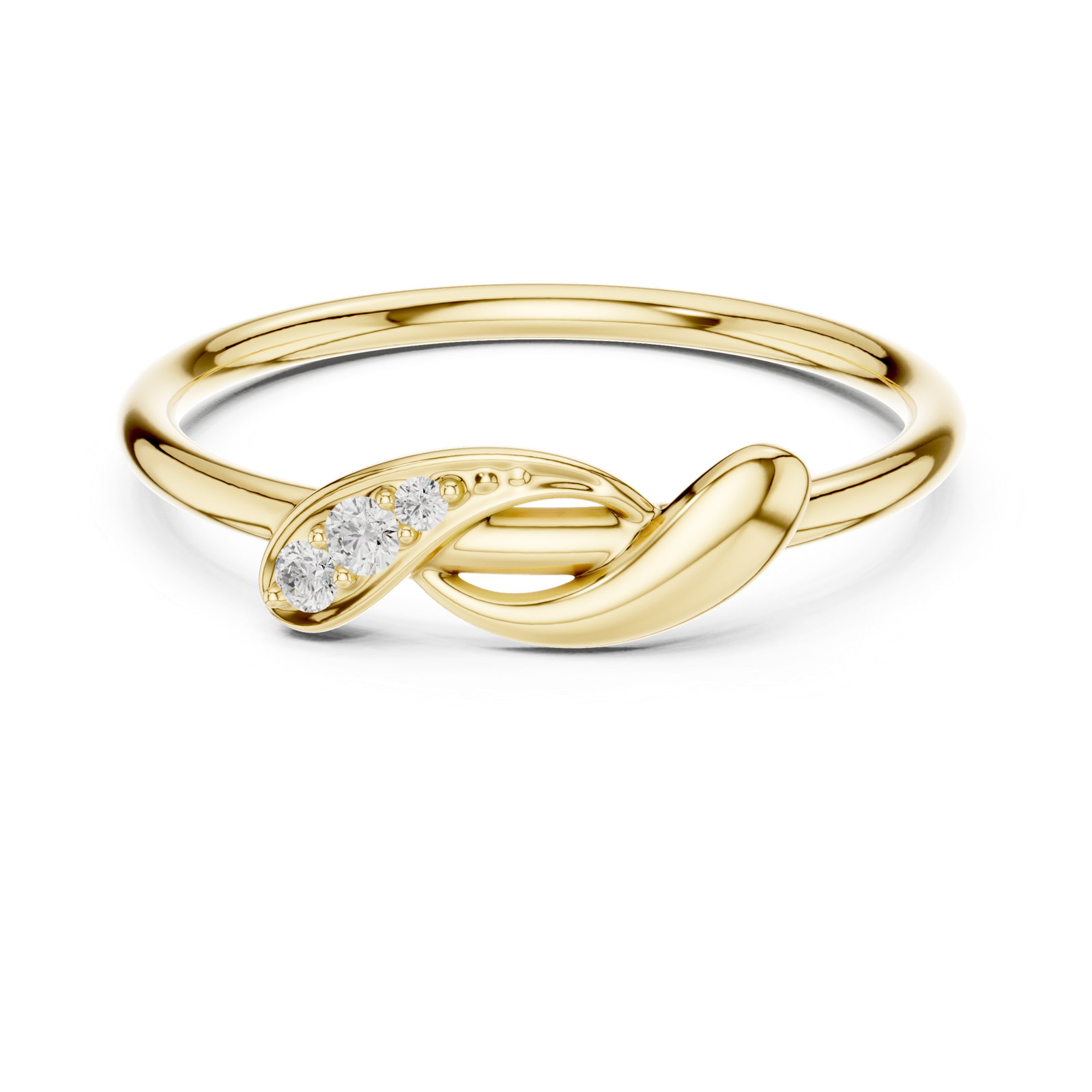Gold Ring SBWR(40), Yellow Gold, view 4