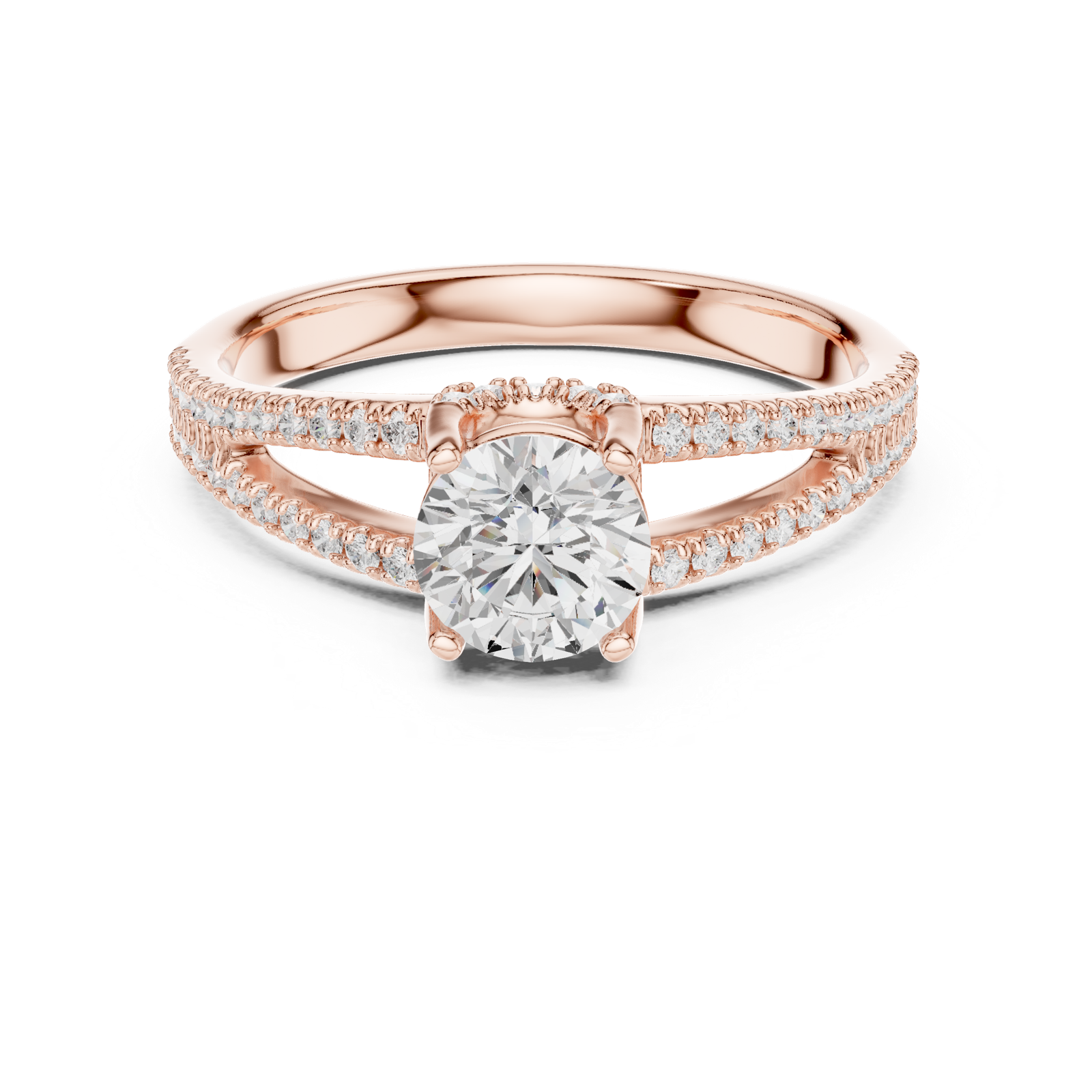 Gold Ring LR-0347, Rose Gold