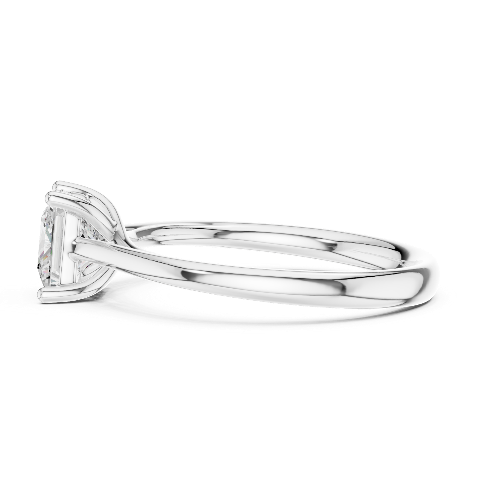 Gold Ring DDLR-800, White Gold, view 3