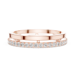 Gold Ring R26, Rose Gold, view 3