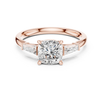 Gold Ring DDLR-921, Rose Gold, view 4