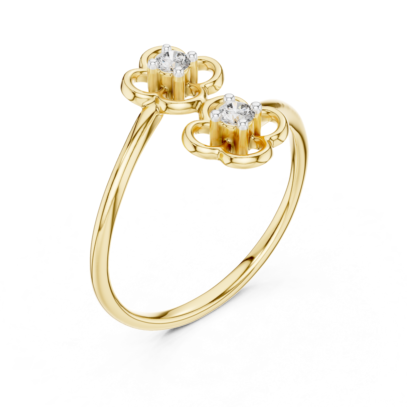 Gold Ring 12-10027@L, Yellow Gold, view 2
