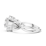 Gold Ring DDLR-821, White Gold, view 3