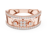 Gold Ring LR-01 (49), Rose Gold, view 4