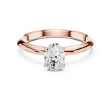 Gold Jewelry L36-6, Oval center stone, Rose Gold, view 4