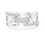 Gold Ring LR-01 (6), White Gold, view 4