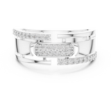 Gold Ring LR-01 (6), White Gold, view 4