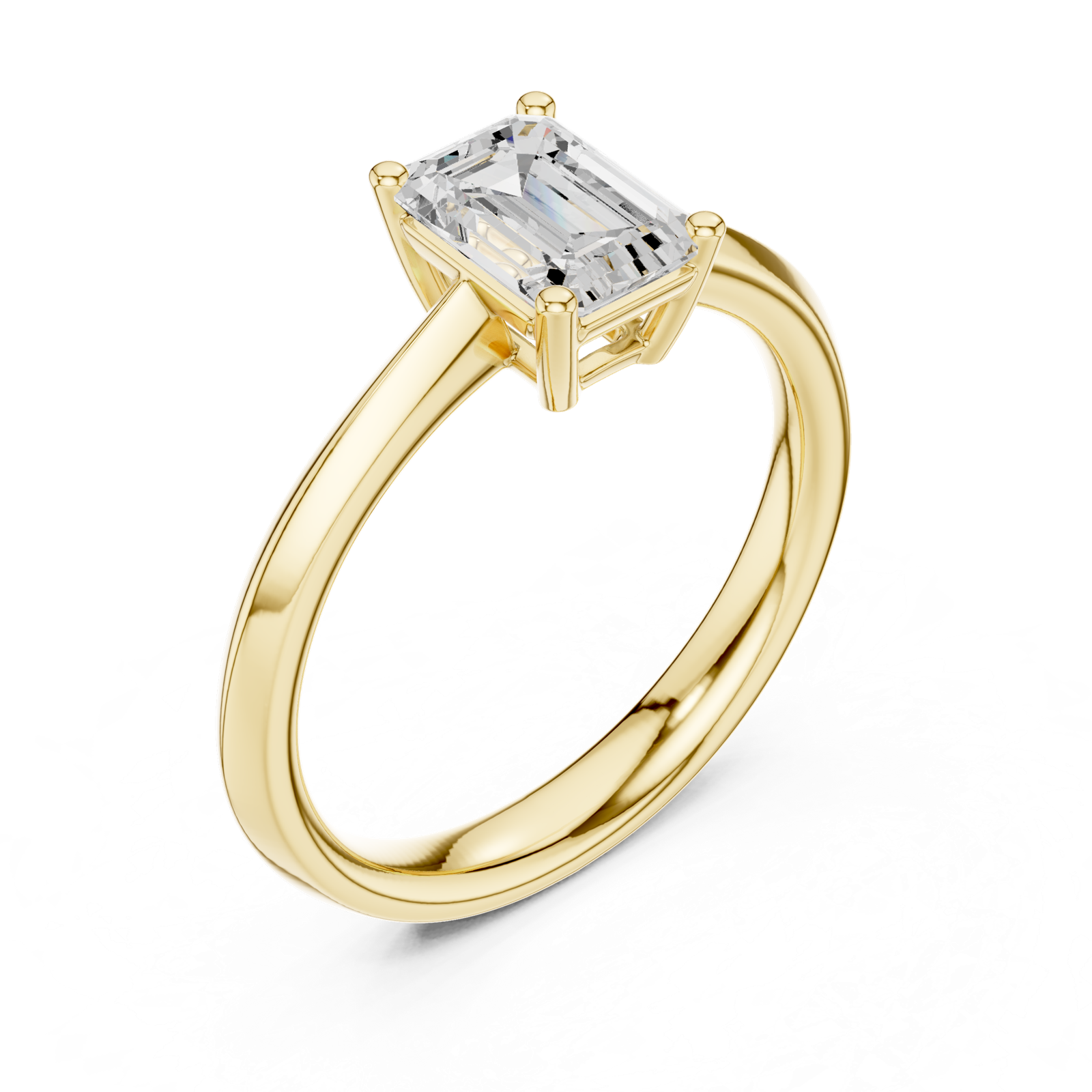 Gold Ring DDLR-537, Yellow Gold, view 2
