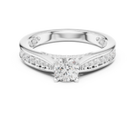 Gold Ring LR-0311, White Gold, view 4