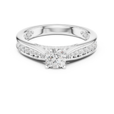 Gold Ring LR-0311, White Gold, view 4