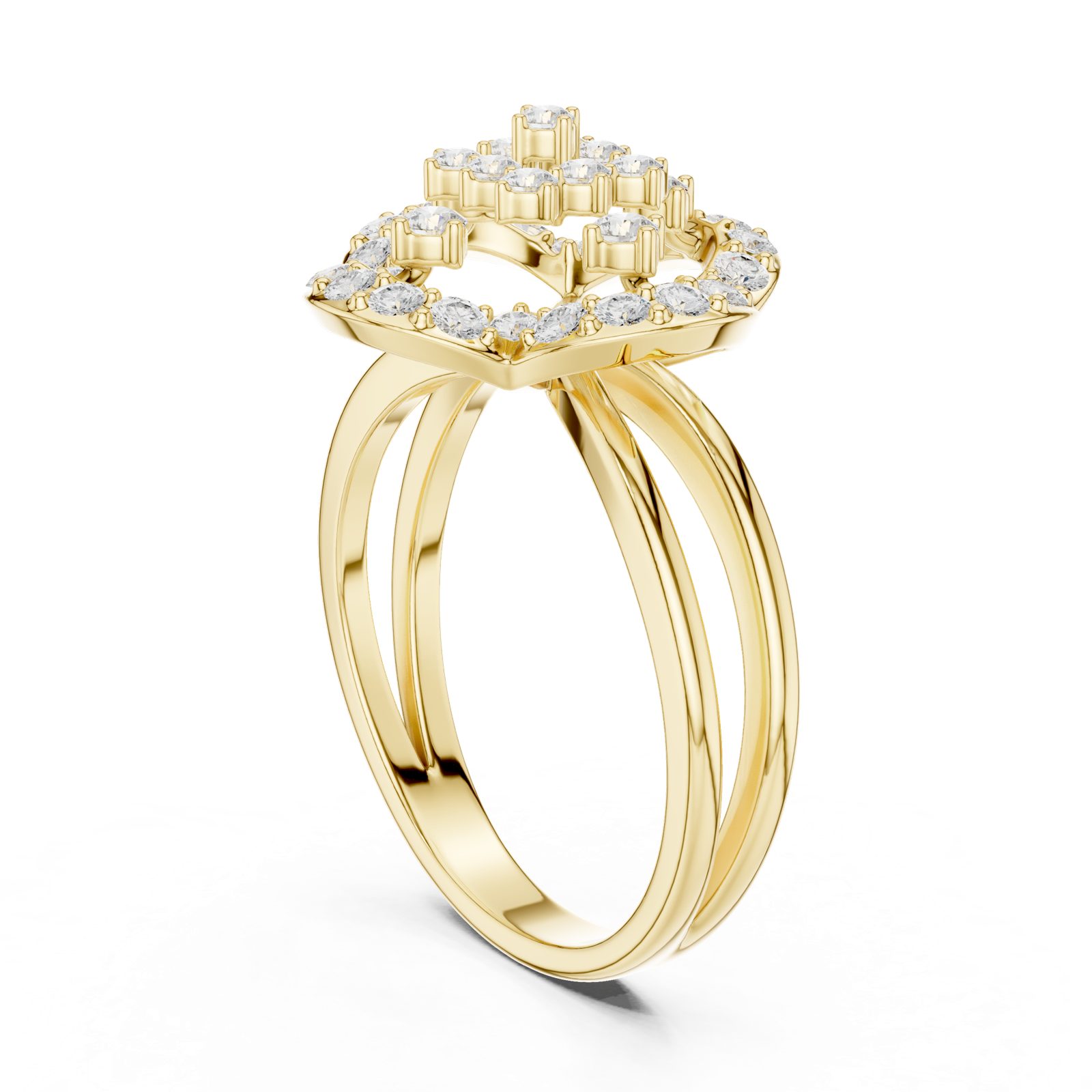 Gold Ring DDLR-459, Yellow Gold