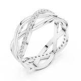 Gold Ring L22-R8, White Gold, view 2