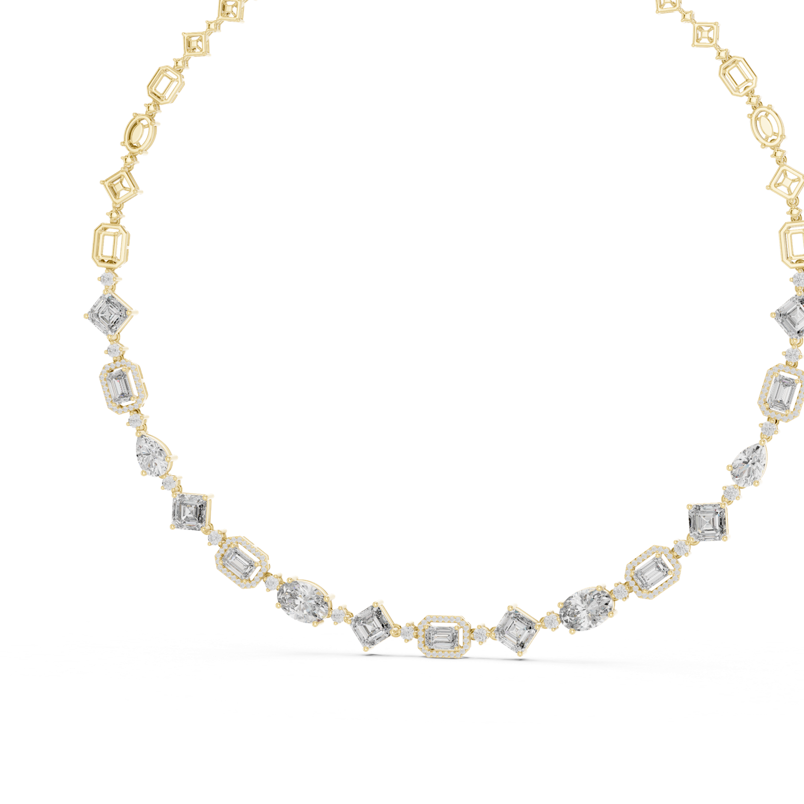 Gold Necklace GNK-0029, Yellow Gold, view 2