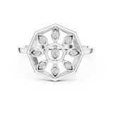 Gold Ring DR-6253, White Gold