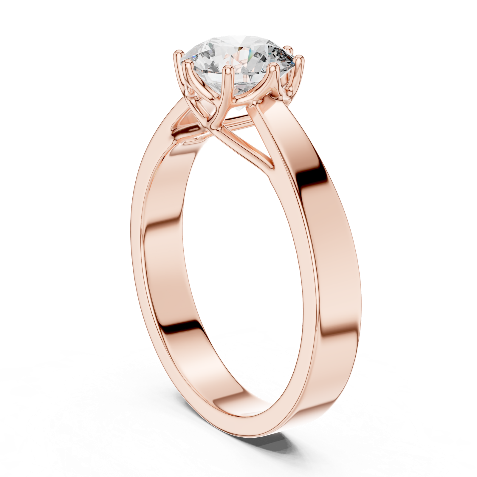 Gold Ring LR-0001, Rose Gold, view 1