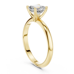 Gold Jewelry L36-6, Asscher center stone, Yellow Gold, view 1