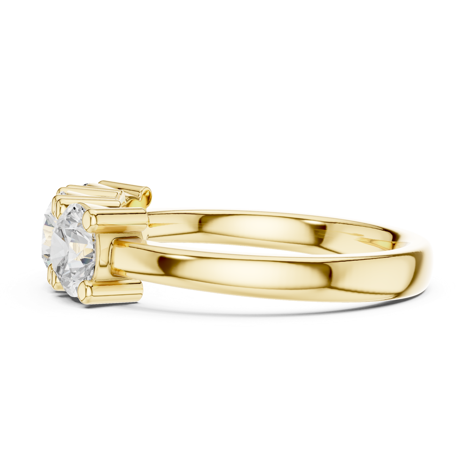 Gold Ring DDLR-611, Yellow Gold, view 3