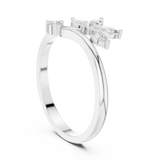 Gold Ring HLR-259, White Gold, view 1