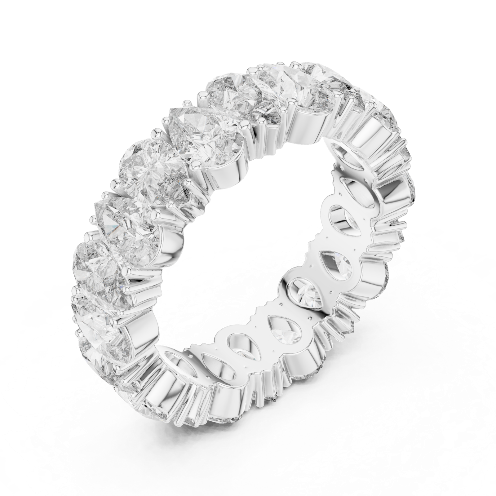 Gold Ring DDLR-241, White Gold, view 2
