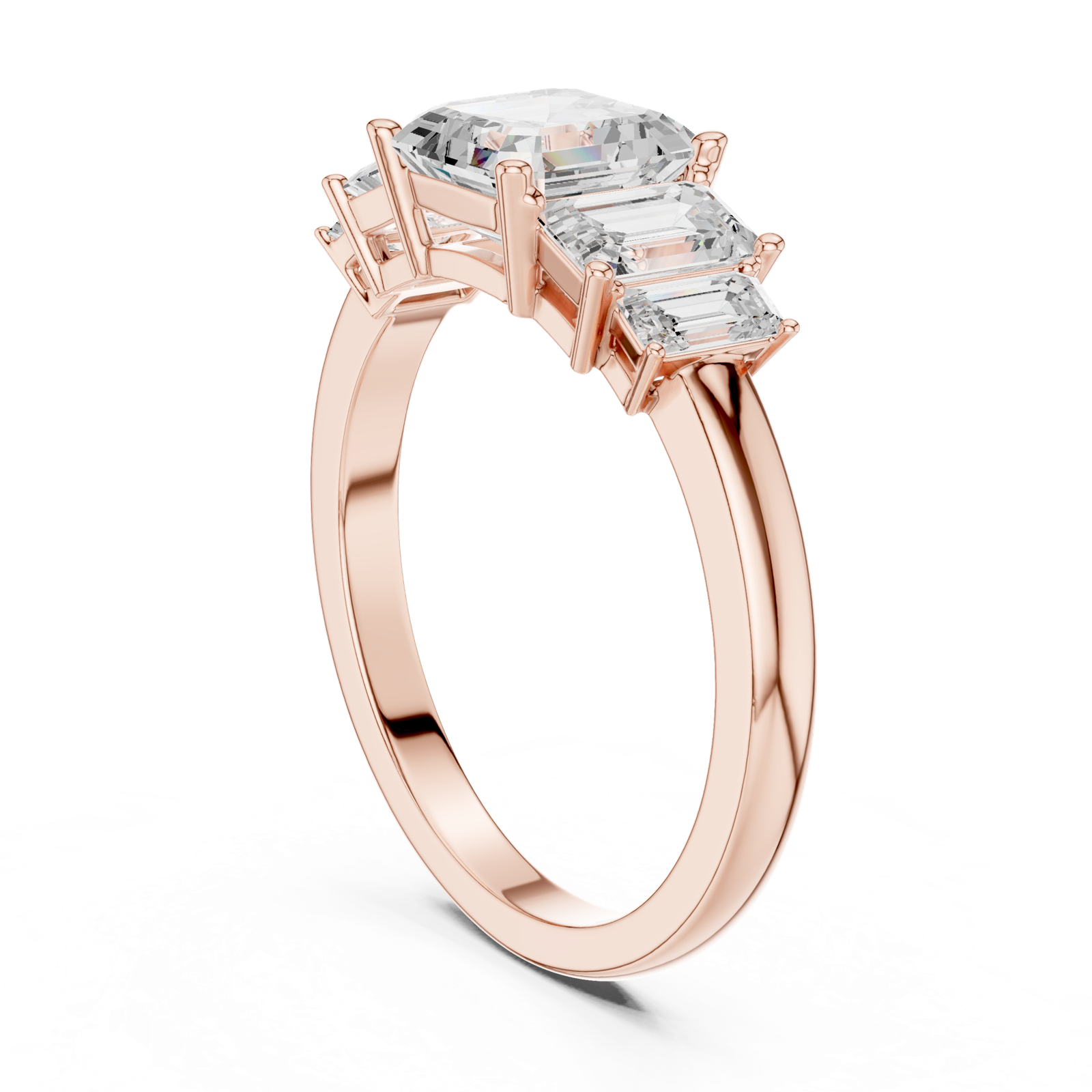 Gold Ring DDLR-1111, Rose Gold, view 1