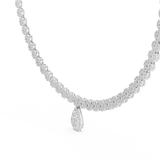 Gold Necklace GNK-0048, White Gold, view 1