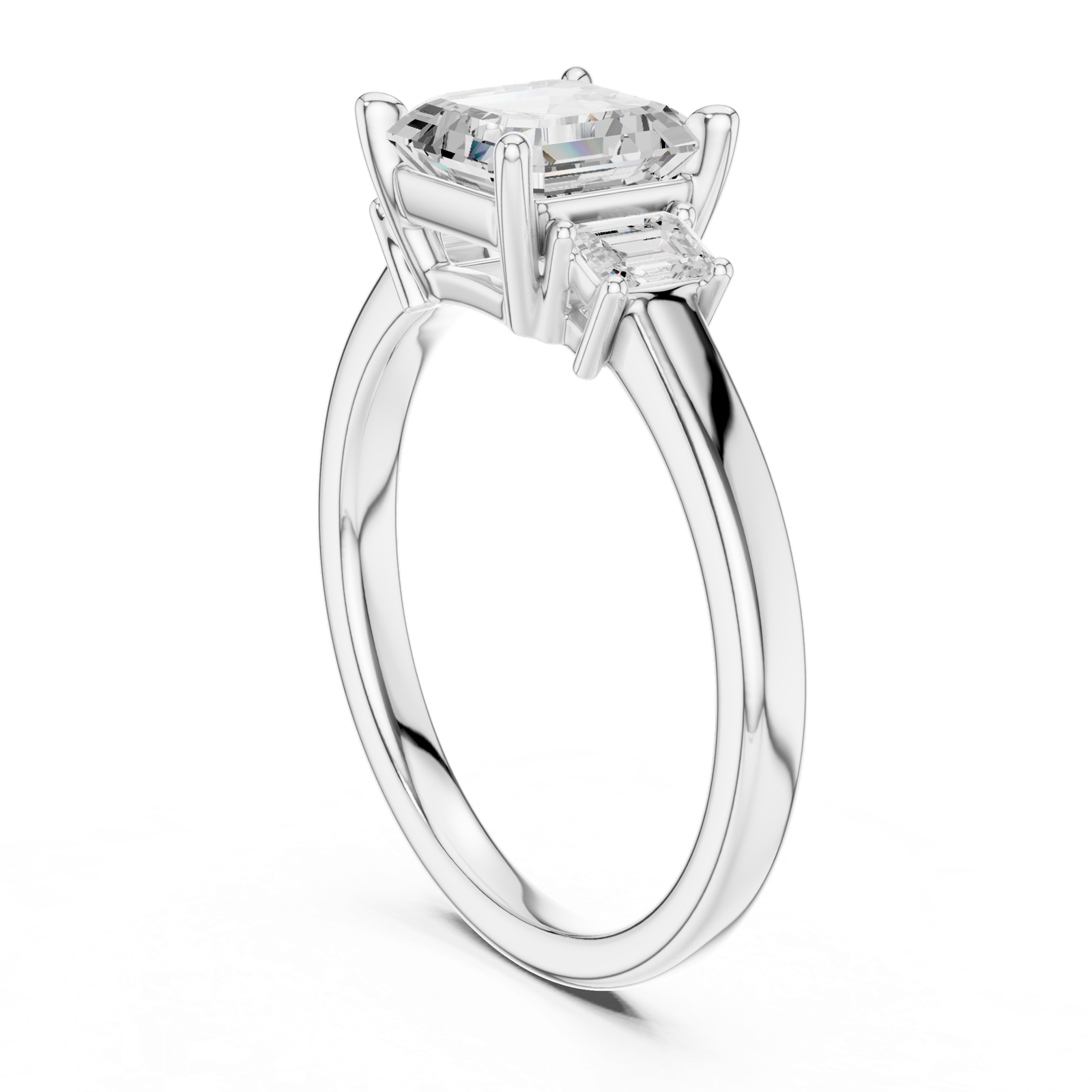 Gold Ring DDLR-867, White Gold, view 1